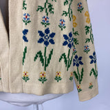 The Great Brand New £424 Ecru Garden Lodge Intarsia Cardigan XS