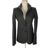 Gucci Charcoal Wool & Cashmere Two-Way Jacket XXS/XS