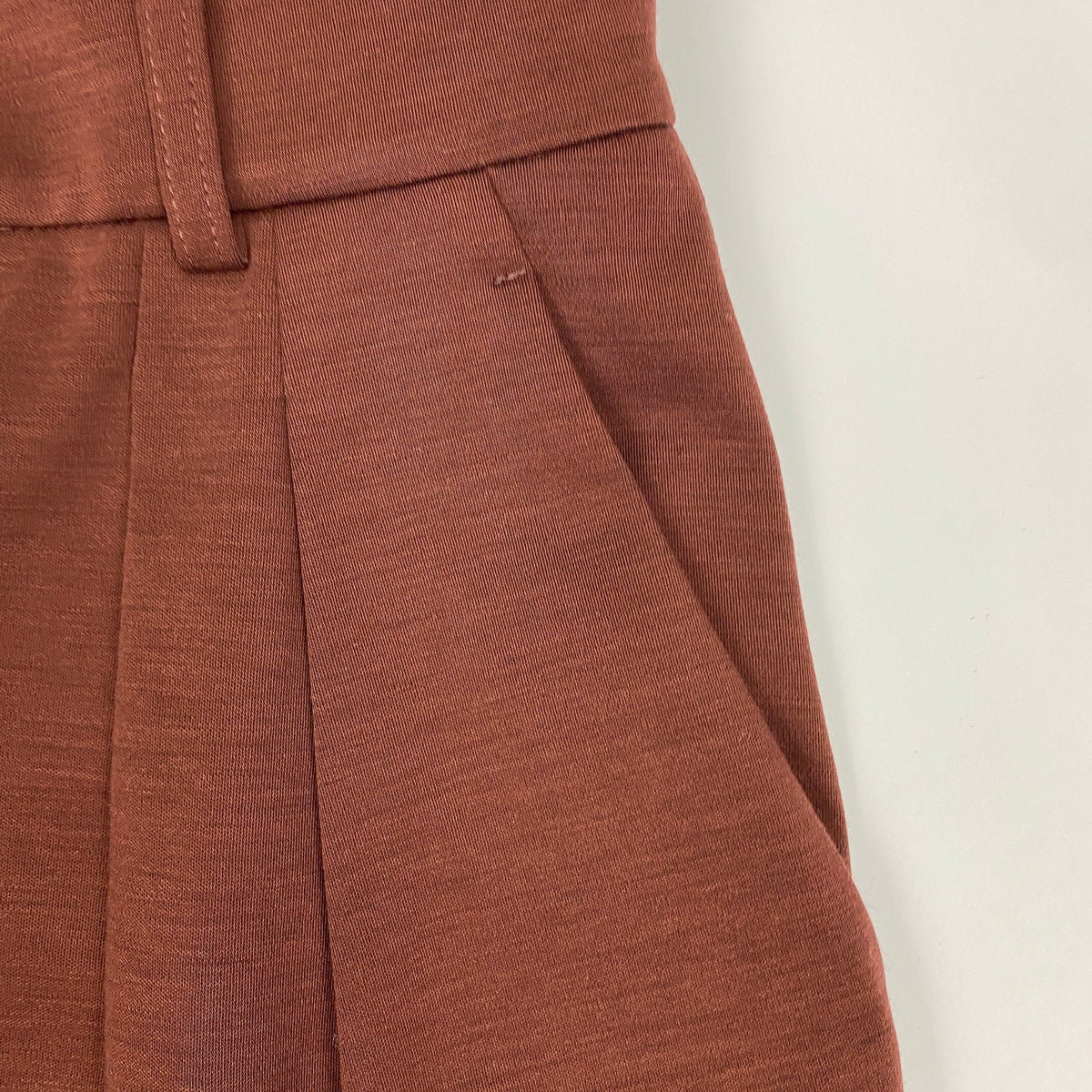 Max Mara New Cinnamon Wool Jersey Wide Leg Pants S