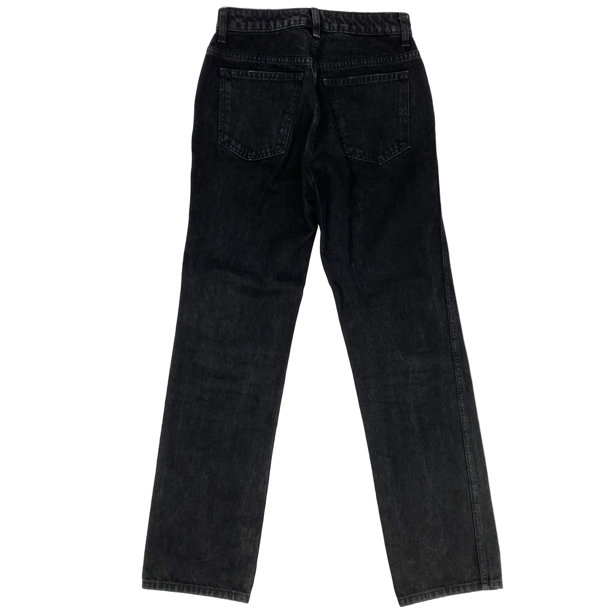 Khaite £460 Washed Black Denim Abigail Crop Jeans 24