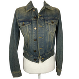 Saint Laurent £1320 Vintaged Denim Jacket XS