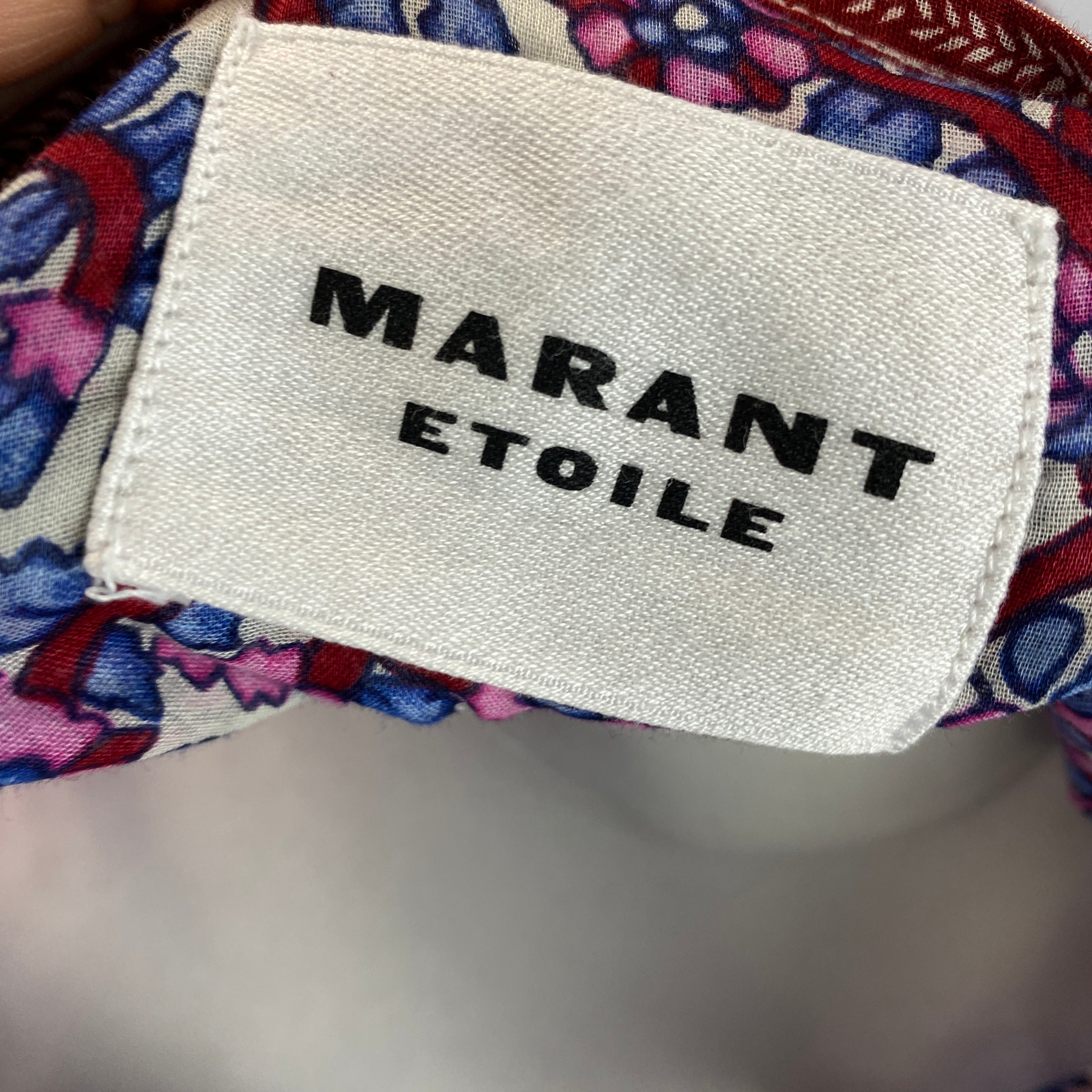 Isabel Marant Etoile New £425 Blue & Pink Gilinesia Midi Dress S