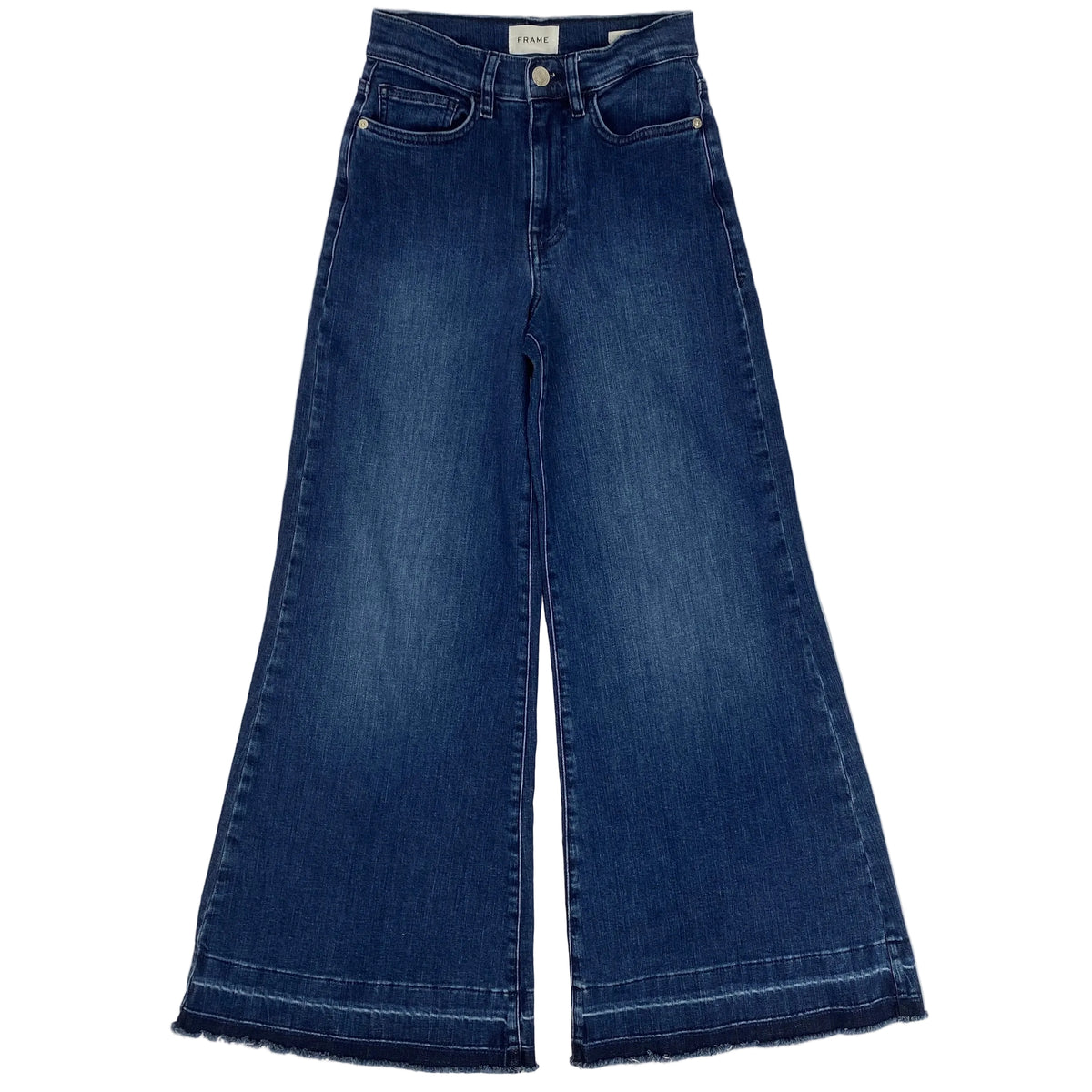 Frame £270 Vintaged Blue Le Palazzo Crop Jeans 26