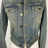 Saint Laurent £1320 Vintaged Denim Jacket XS