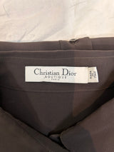 Christian Dior New Chocolate Silk Chiffon Shirt L