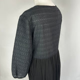 Max Mara Studio Black Knitted Panel Dress L