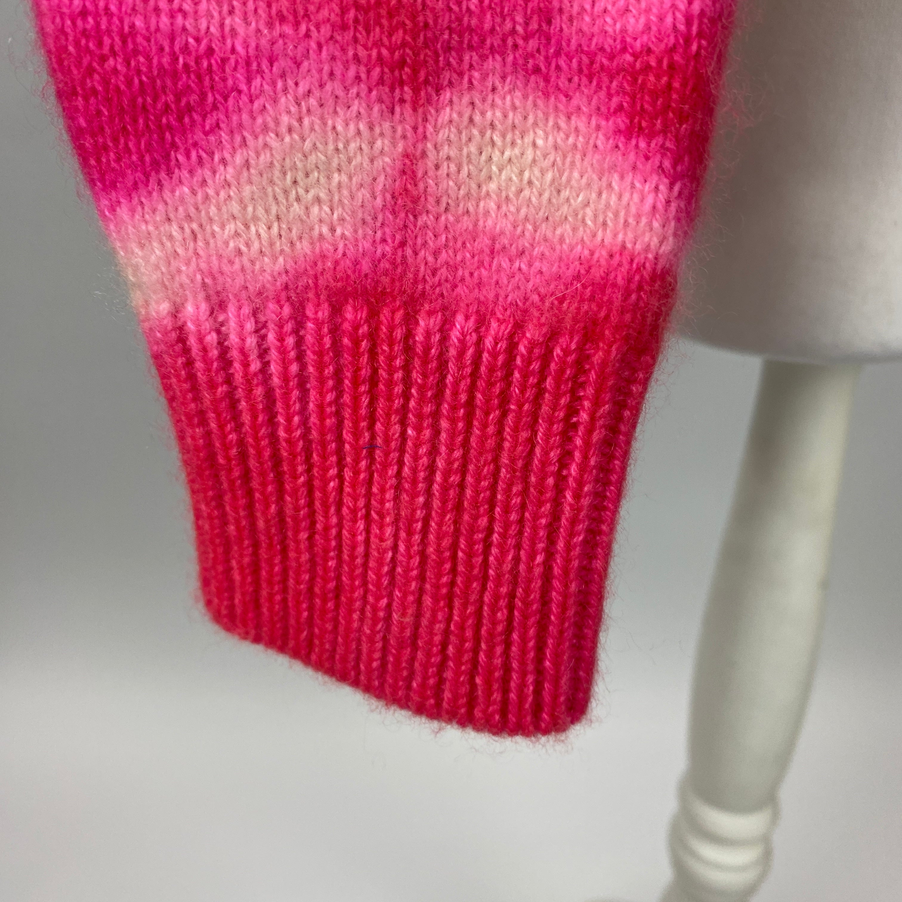 The Elder Statesman £1765 Neon Tie Dye Cashmere Sweater XS