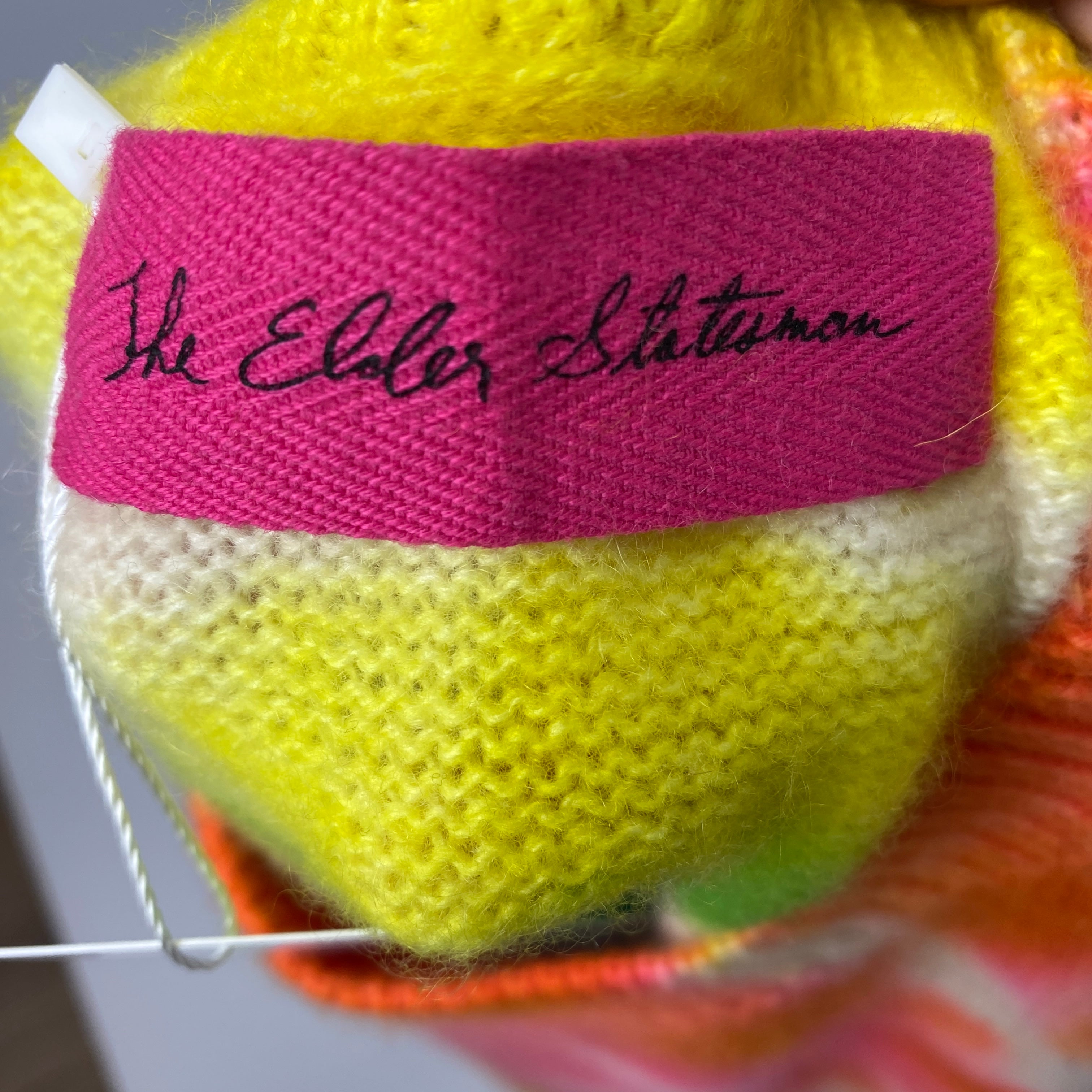 The Elder Statesman £1765 Neon Tie Dye Cashmere Sweater XS