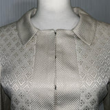 Gucci Cream Metallic Brocade Silk & Cotton Jacket XS