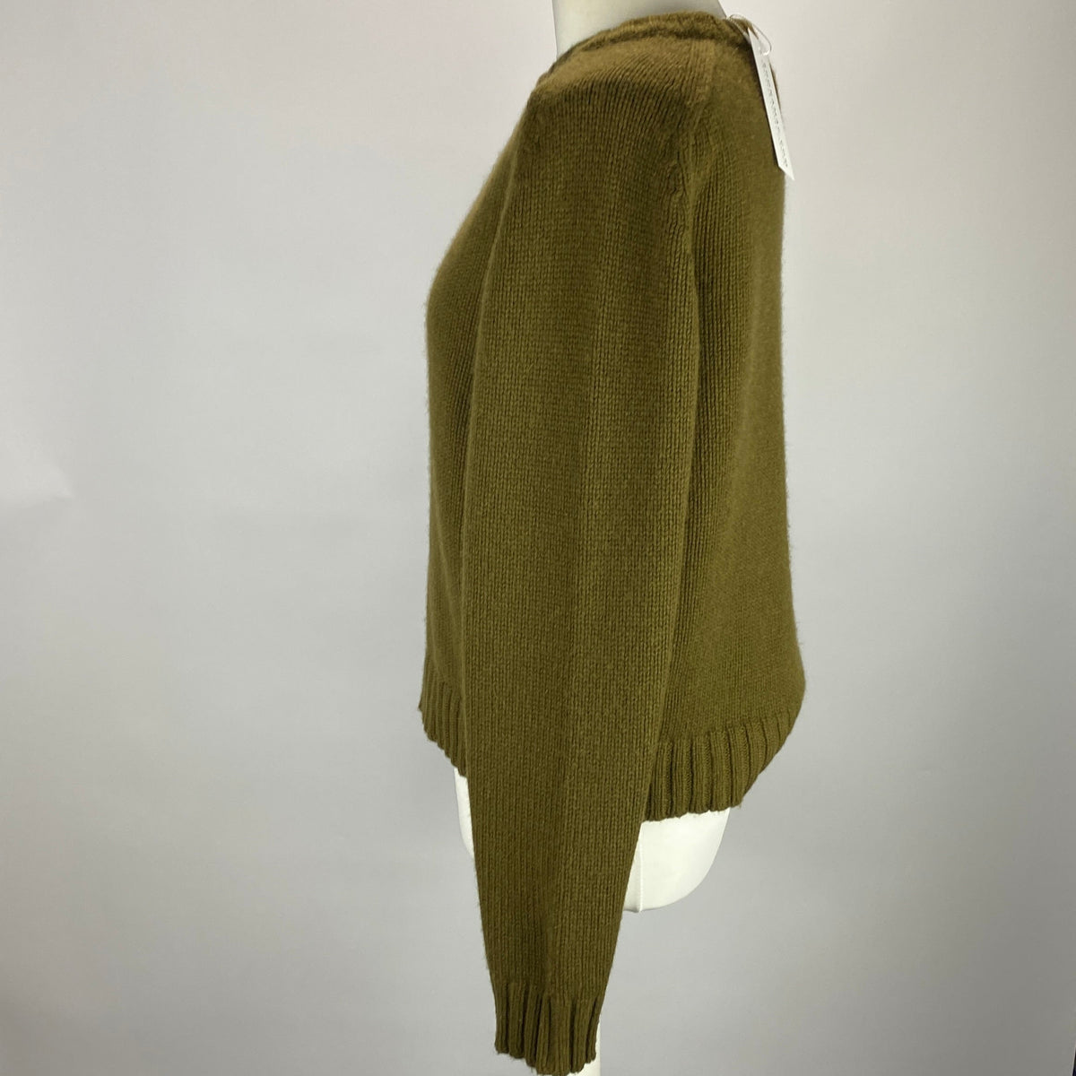 Khaite £1100 Khaki Cashmere Chunky Sweater XS