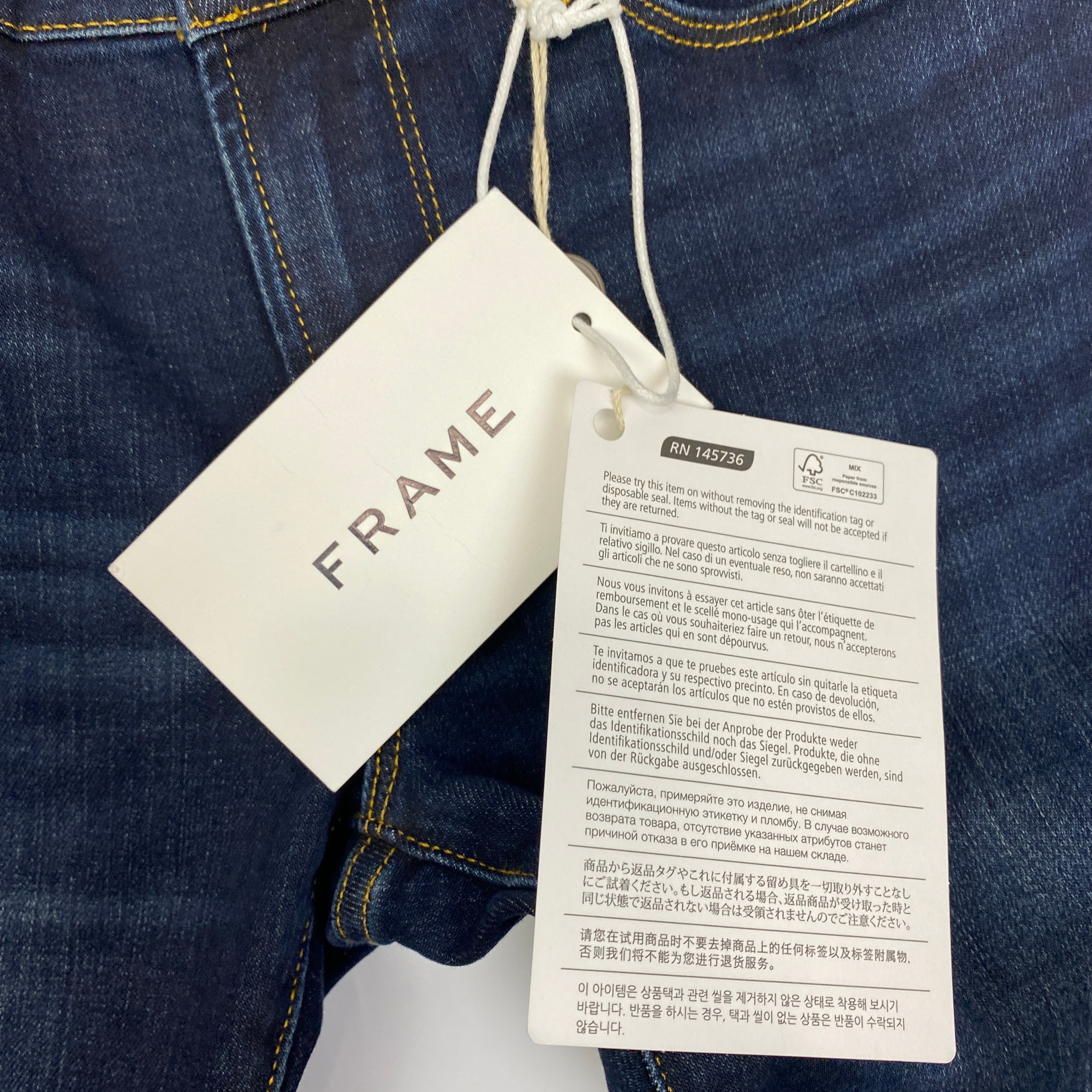 Frame New Vintaged Le Garcon Crop Jeans 24