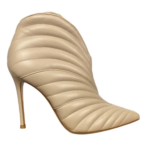 Gianvito Rossi Brand New £1100 Cream Quilted Eiko Ankle Boots 38