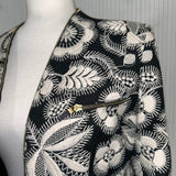 Alexander McQueen Black & Cream Embroidered Wool Jacket M