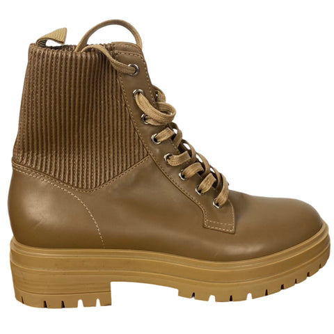 Gianvito Rossi Brand New £845 Caramel Leather Combat Boots 38