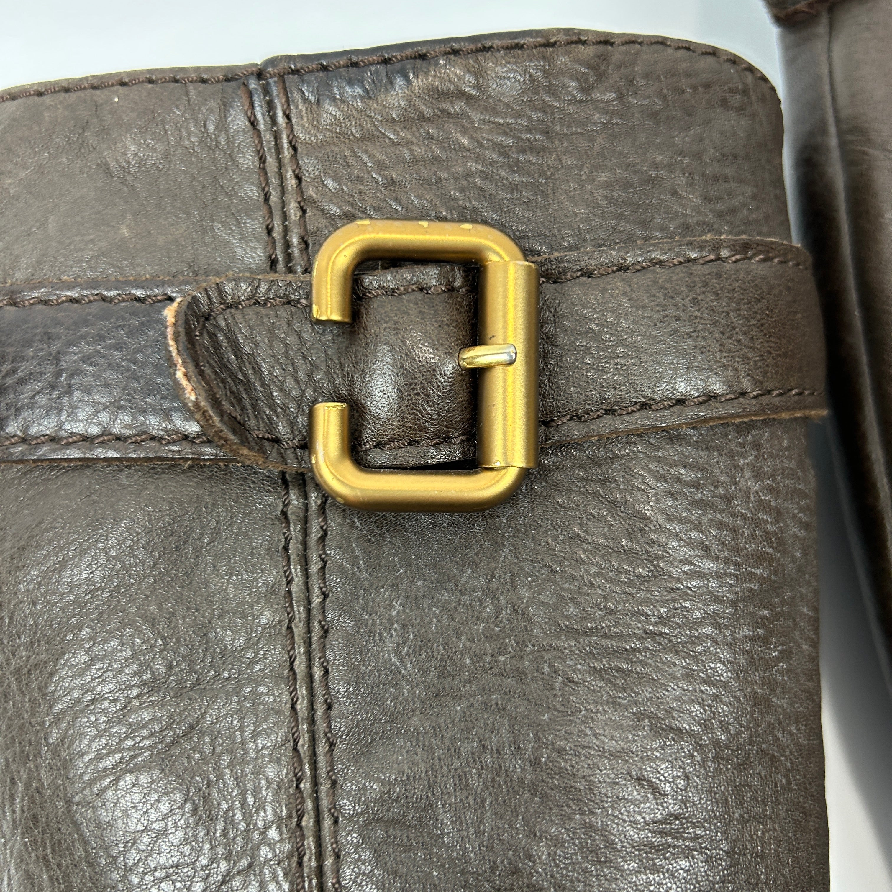 Chloe Bitter Chocolate Paddington Knee Boots 38