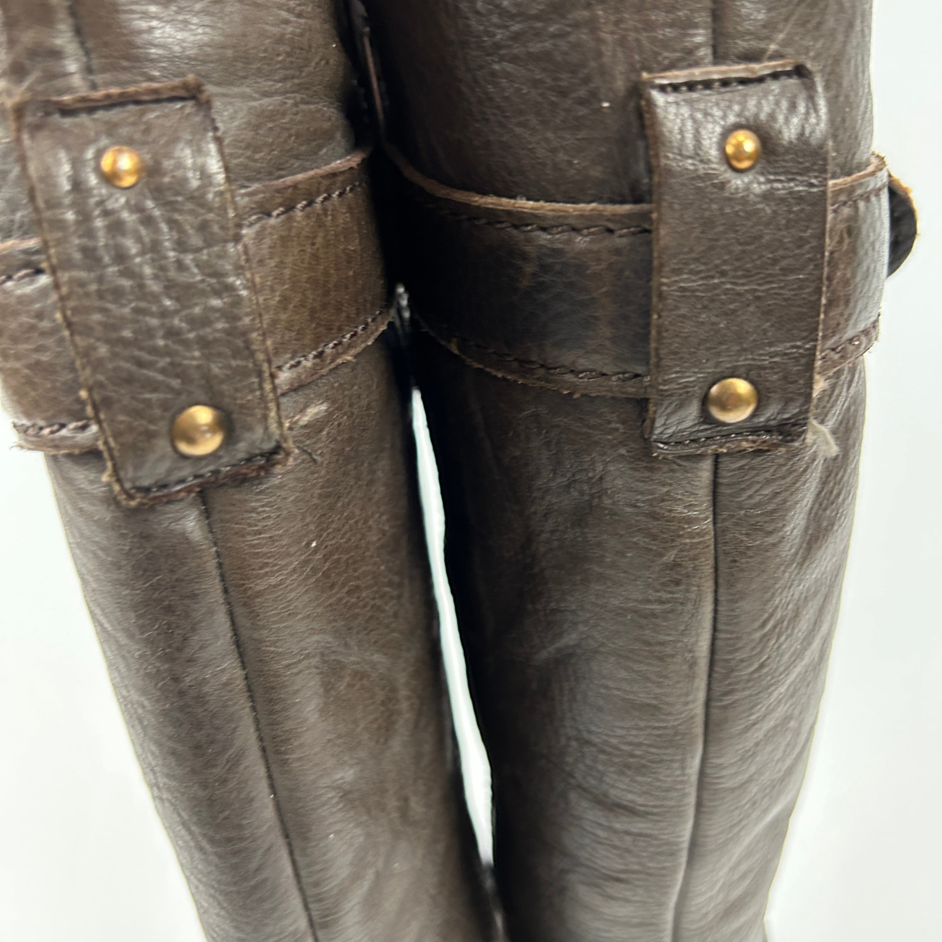 Chloe Bitter Chocolate Paddington Knee Boots 38