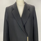 Victoria Beckham £1600 Thick Black Wool No31 Overcoat XXS/XS