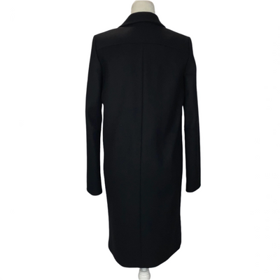 Victoria Beckham £1600 Thick Black Wool No31 Overcoat XXS/XS