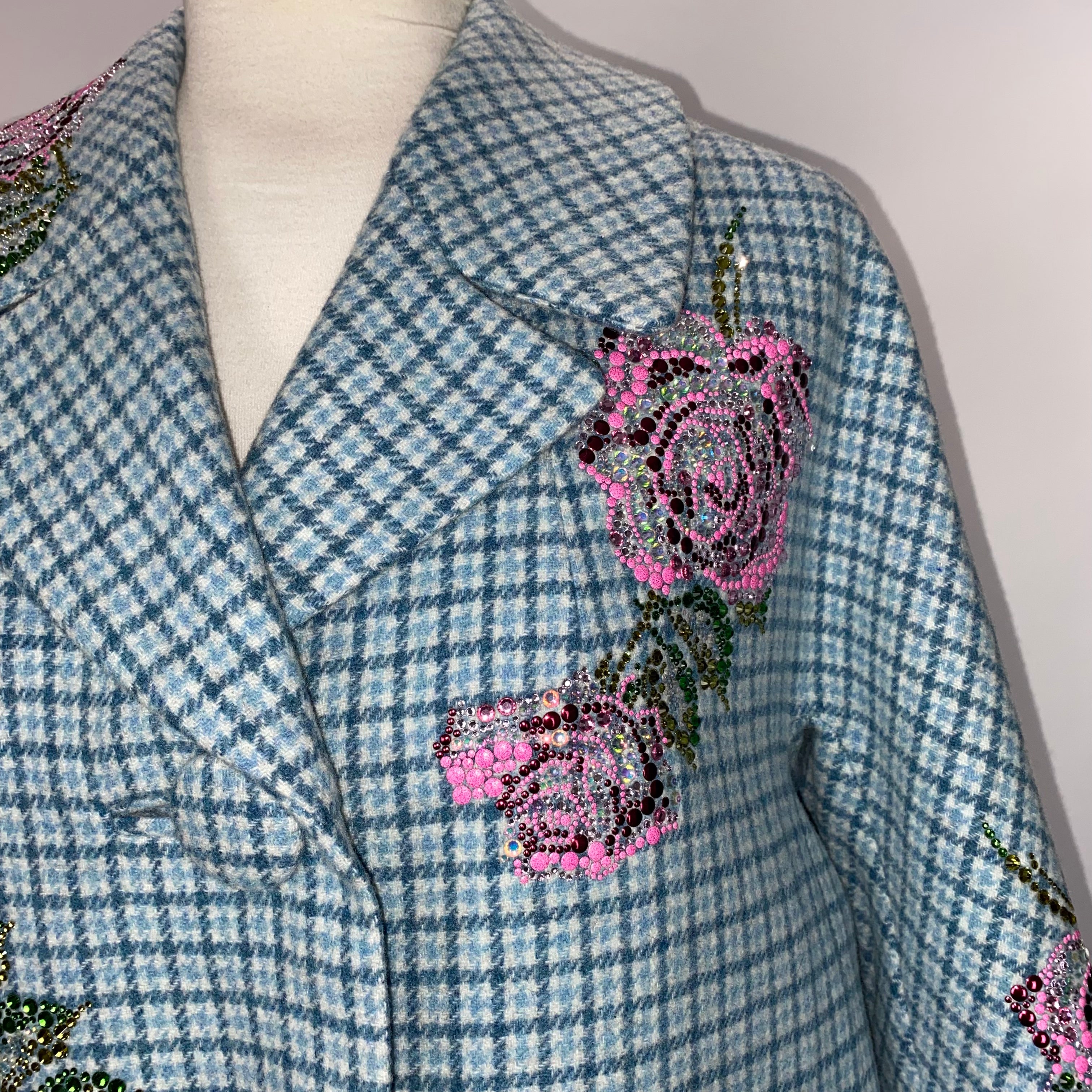 Libertine Brand New £6000 Blue Prince of Whales Patch Pocket Coat S