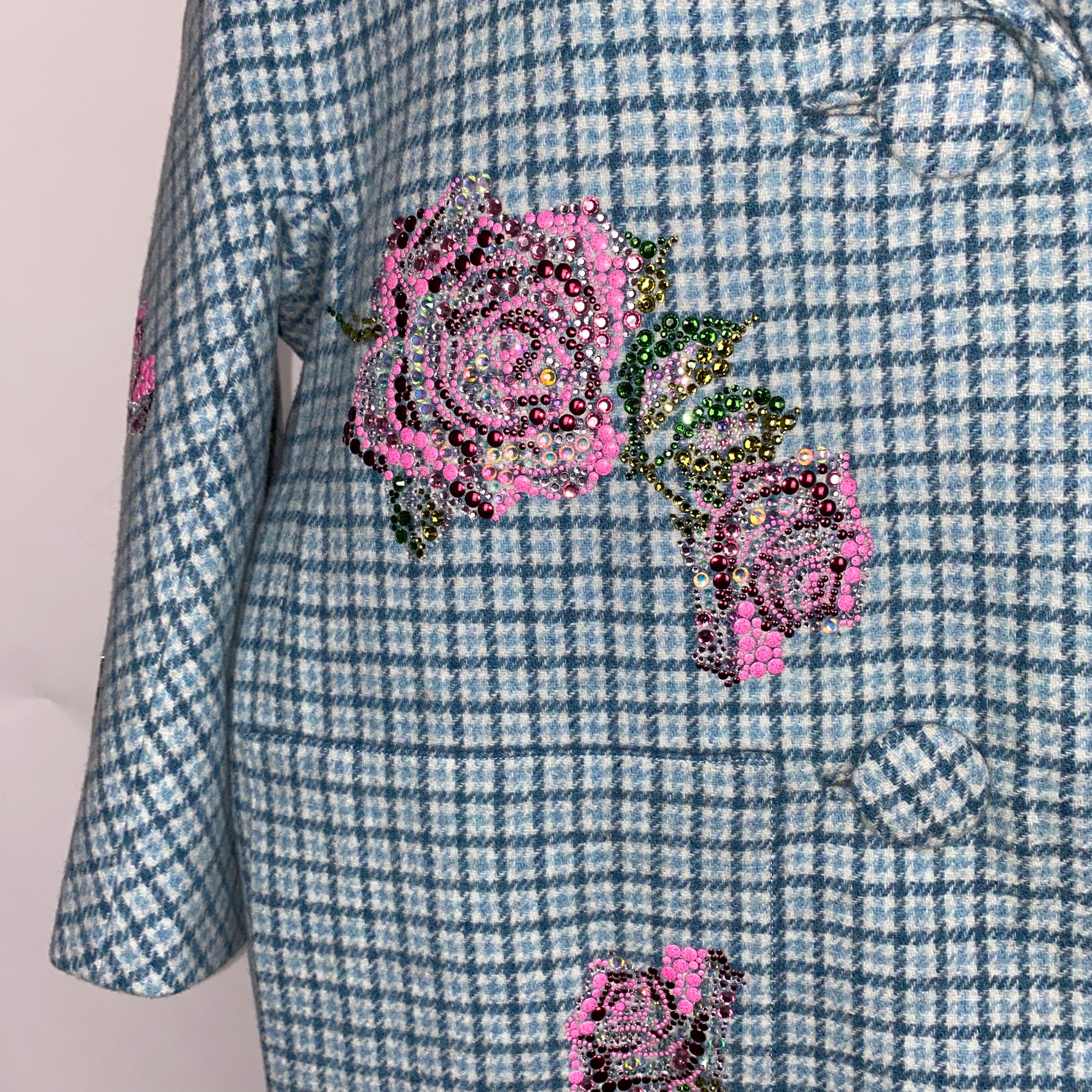 Libertine Brand New £6000 Blue Prince of Whales Patch Pocket Coat S