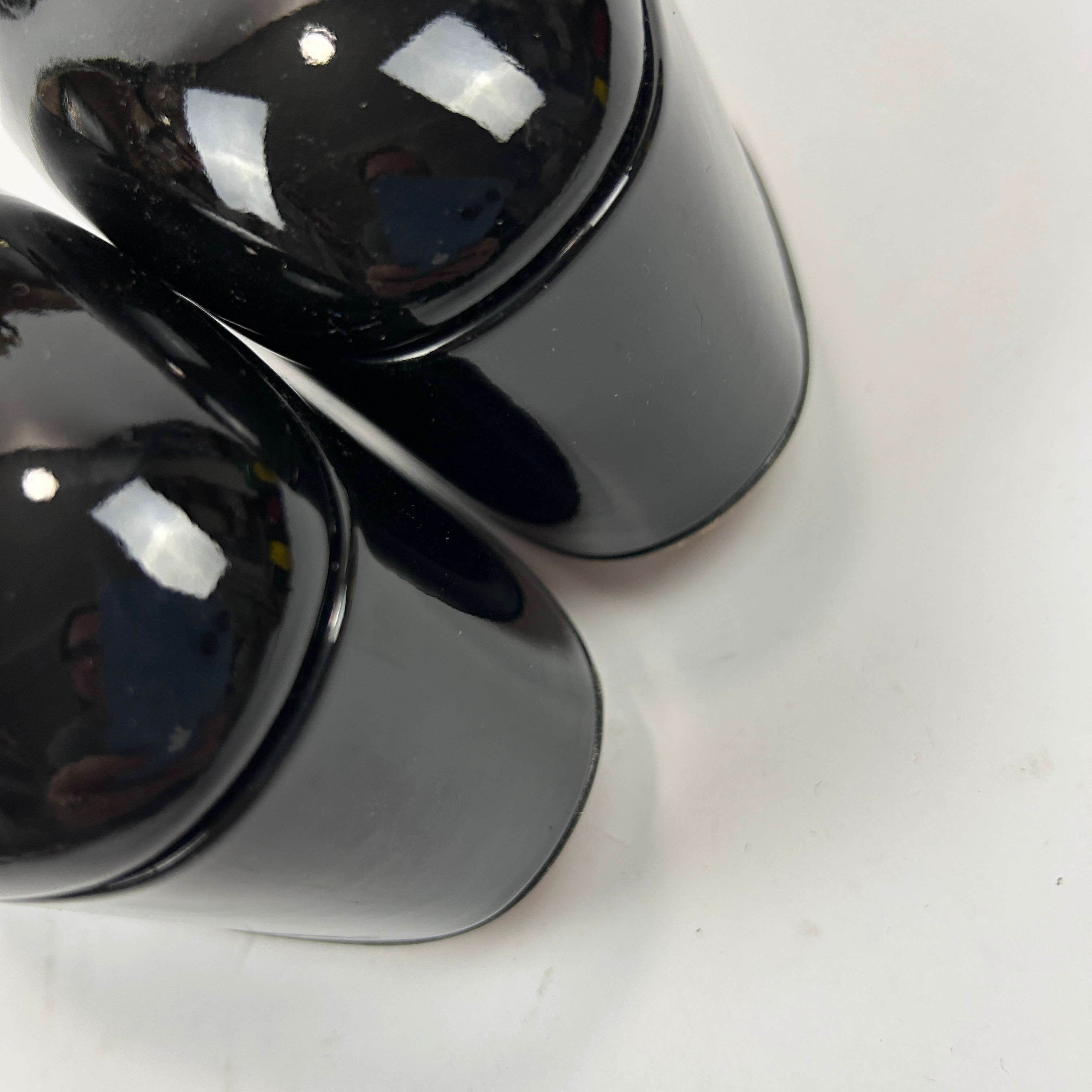 Valentino New £1360 Black Patent Tan-Go Platform Heels 38