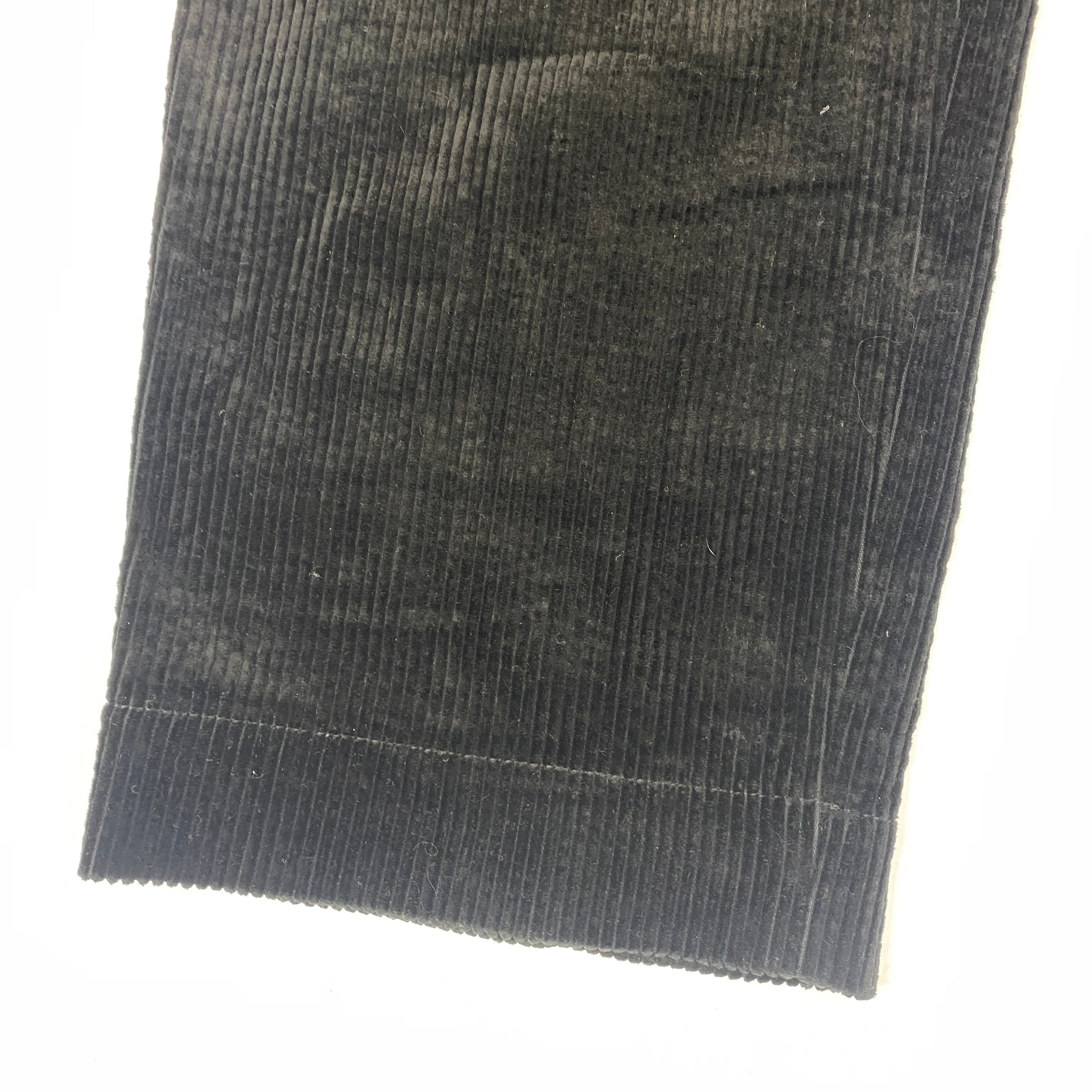 Jil Sander Black Jumbo Corduroy Pants S