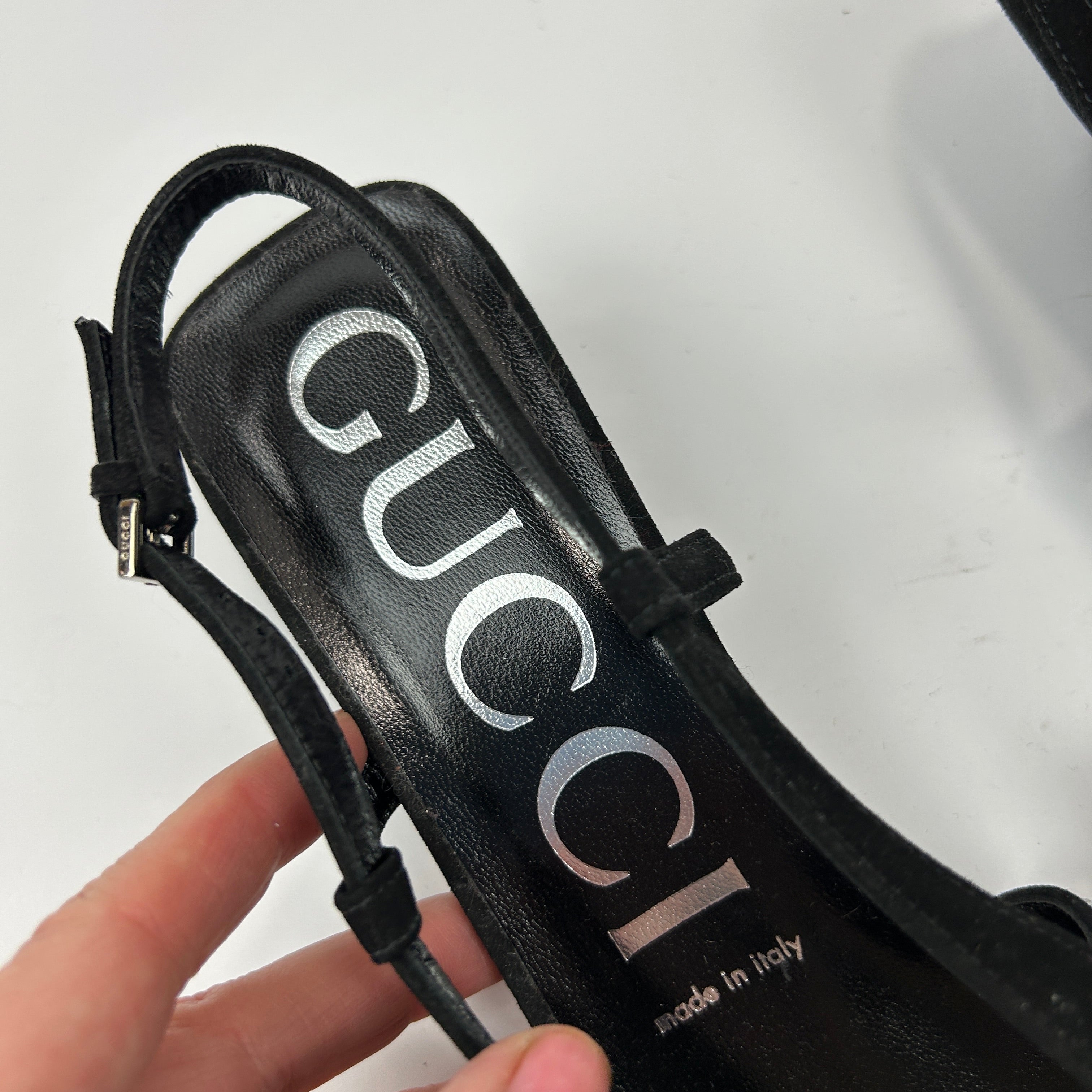 Gucci New £1095 Aria Tom Ford Crystal Slingbacks 38
