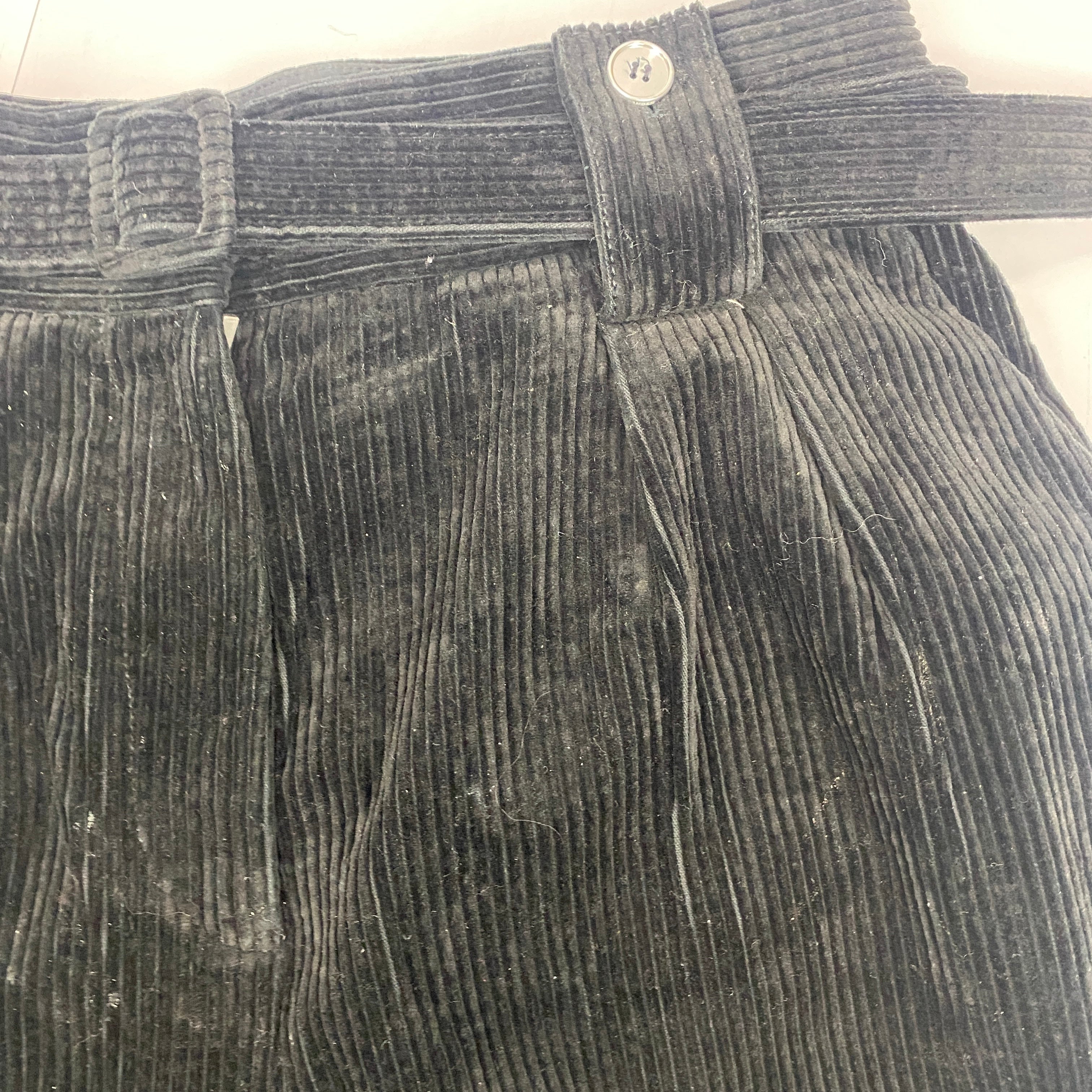 Jil Sander Black Jumbo Corduroy Pants S