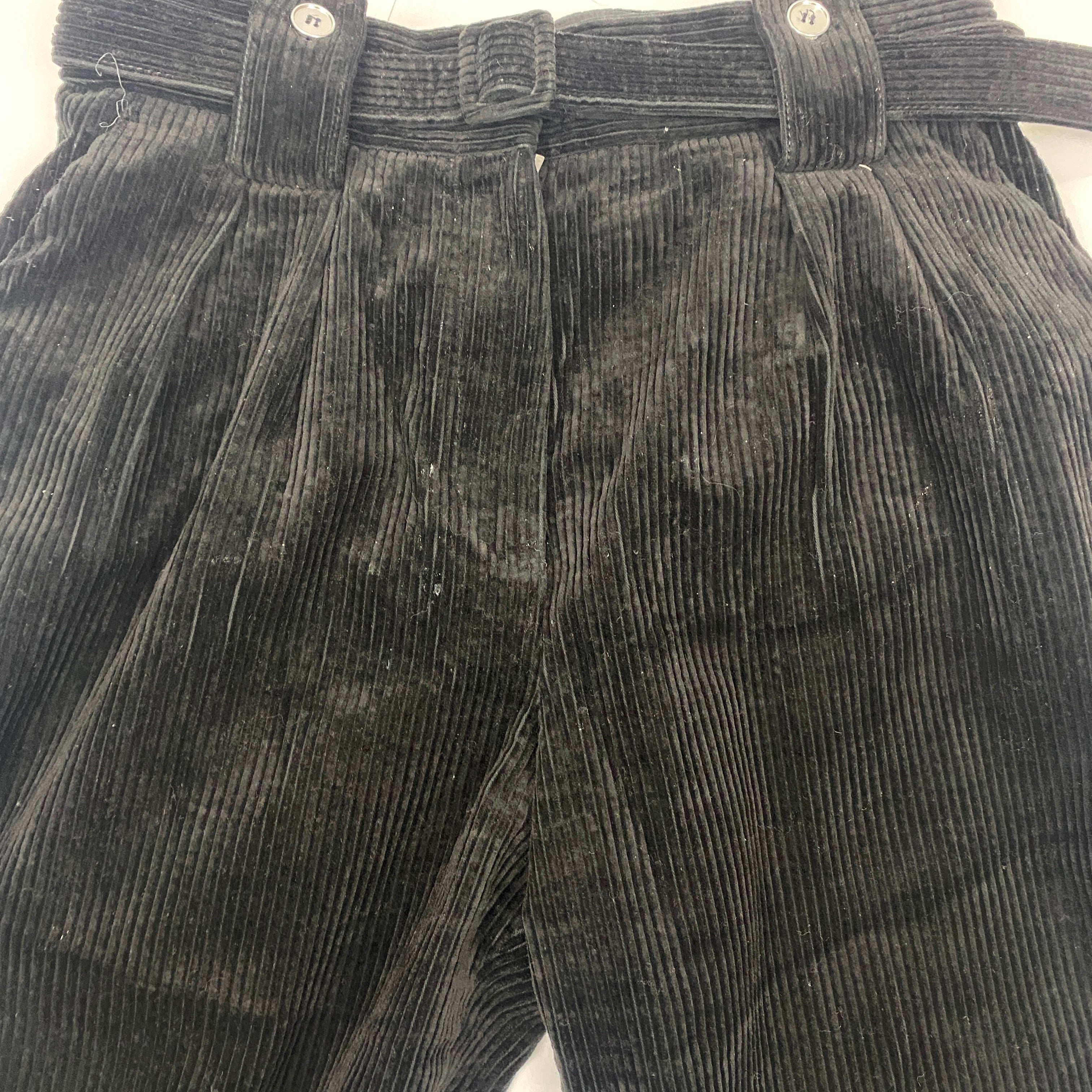 Jil Sander Black Jumbo Corduroy Pants S