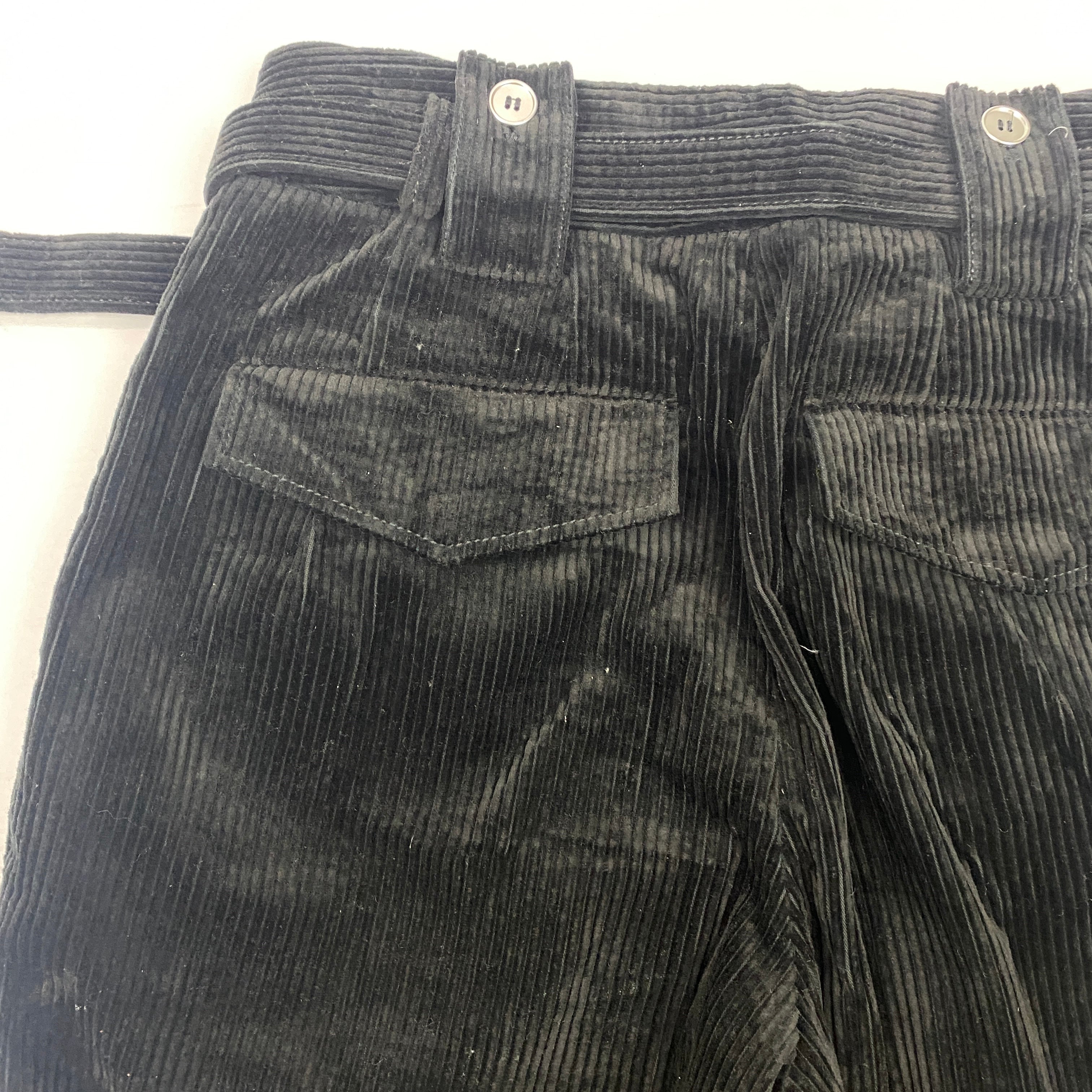 Jil Sander Black Jumbo Corduroy Pants S