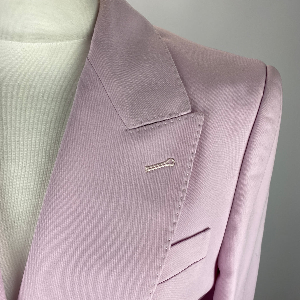 Alexander McQueen New Pale Lilac Wool Longline Blazer S-M