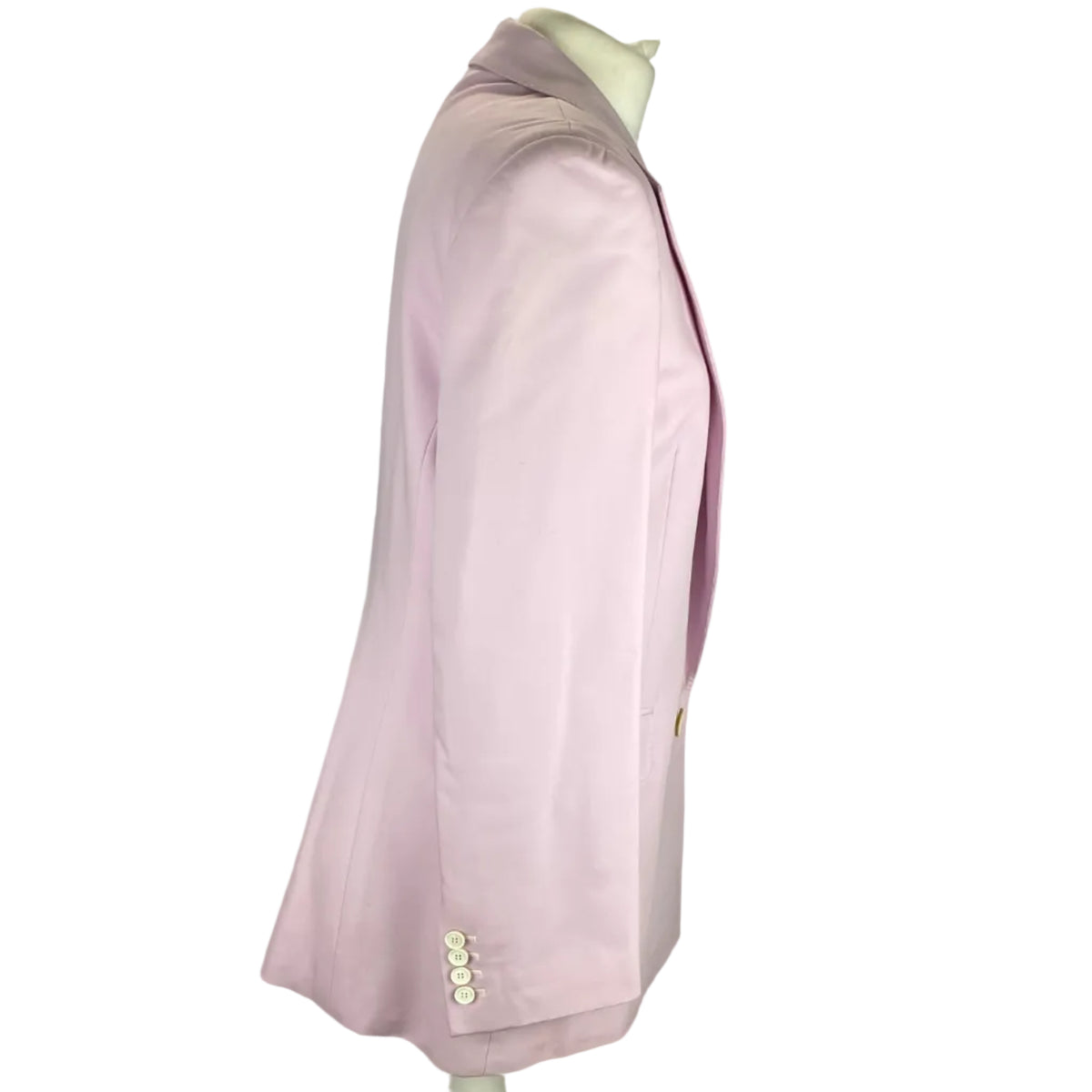 Alexander McQueen New Pale Lilac Wool Longline Blazer S-M