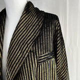 Forte Forte Brand New Black & Gold Stripe Crop Jacket XS/S