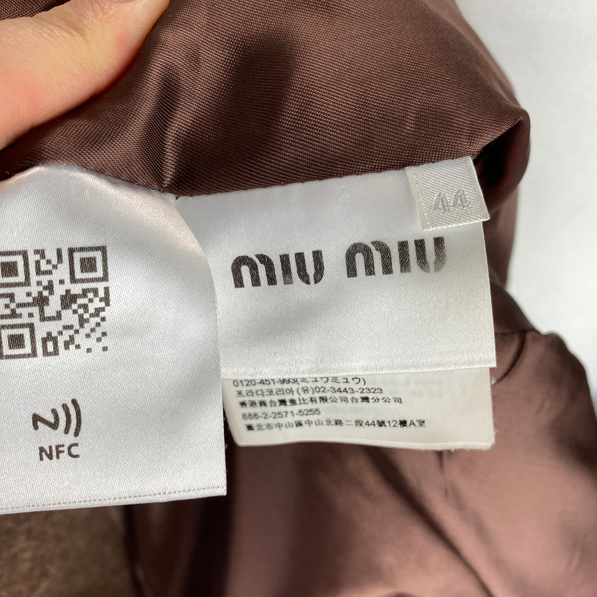 Miu Miu Brown Shetland Wool Tweed Peplum Jacket M