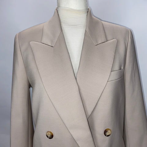 Joseph Brand New £645 Putty Stretch Wool Jaden Jacket XS