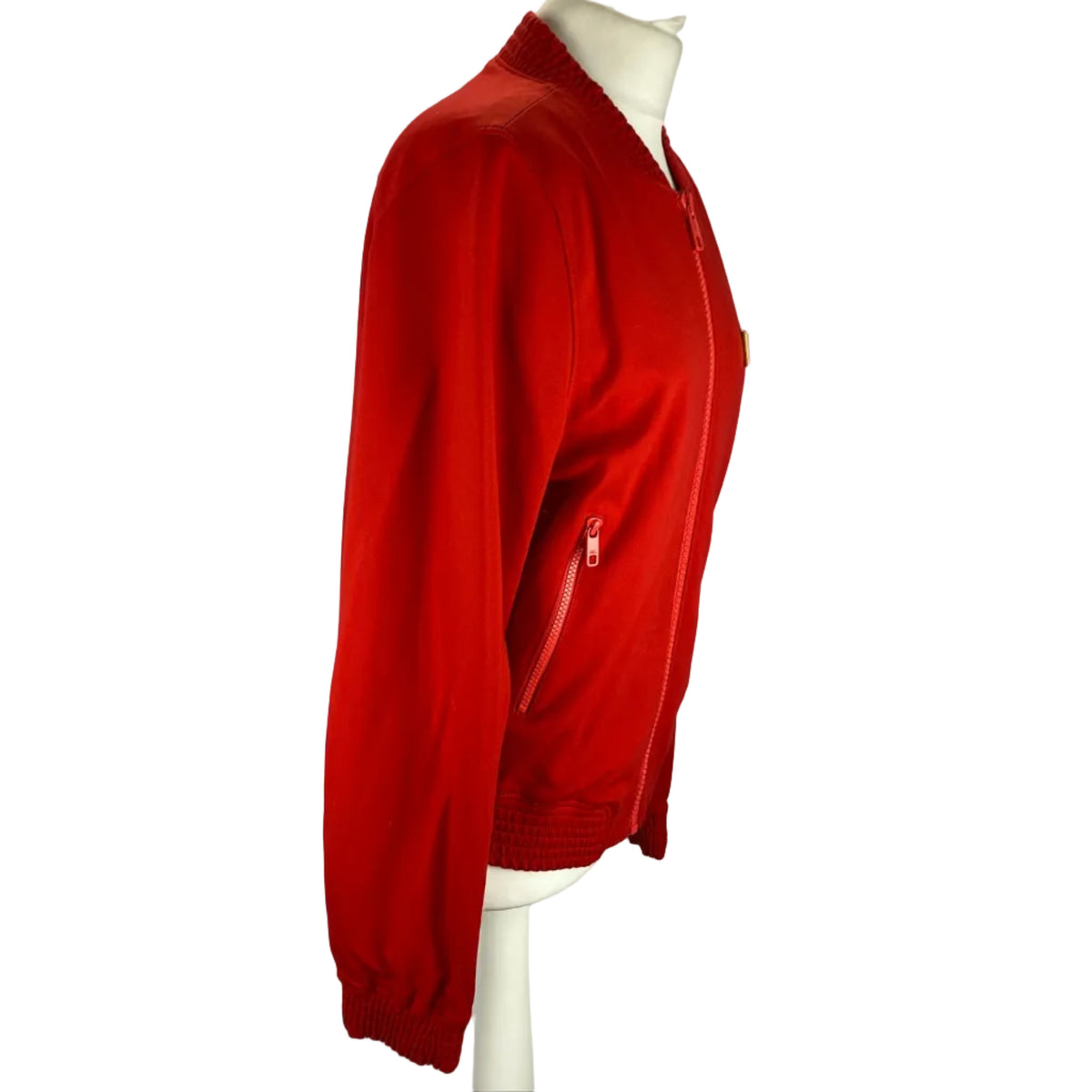 Dolce & Gabbana Scarlet Soft Jersey Bomber Jacket L