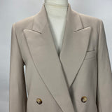 Joseph Brand New £645 Putty Stretch Wool Jaden Jacket XS