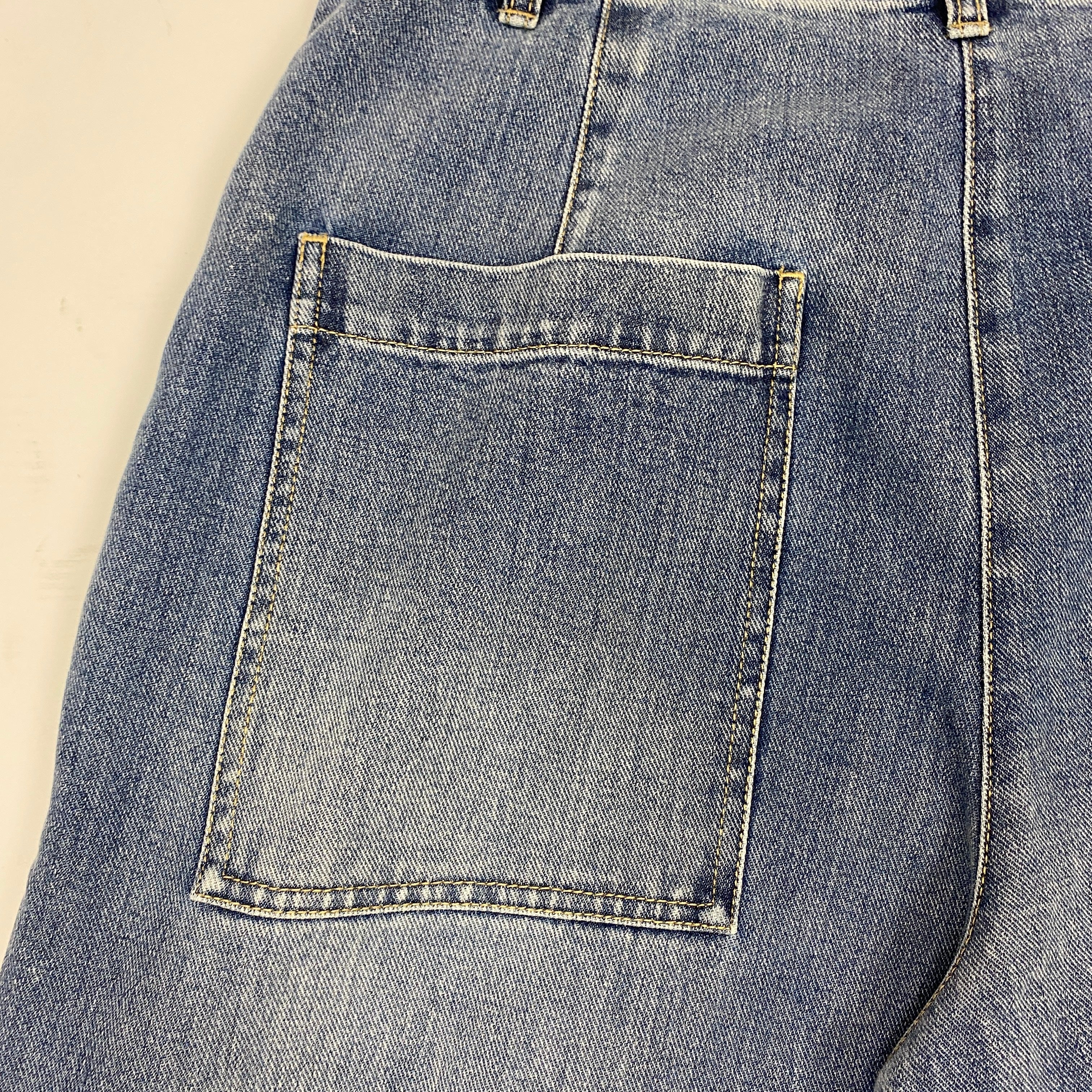 Tibi £500 Spring Denim Triple Pleat Jeans 28