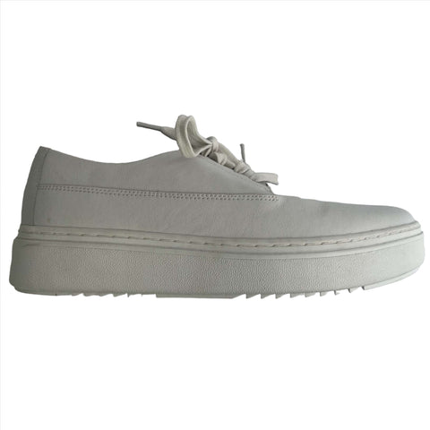 Eileen Fisher White Leather Penni Lightweight Trainers 37.5