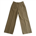 A.P.C. Brand New Sand Cotton & Linen Pleat Trousers S