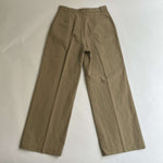 A.P.C. Brand New Sand Cotton & Linen Pleat Trousers S
