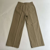 A.P.C. Brand New Sand Cotton & Linen Pleat Trousers S
