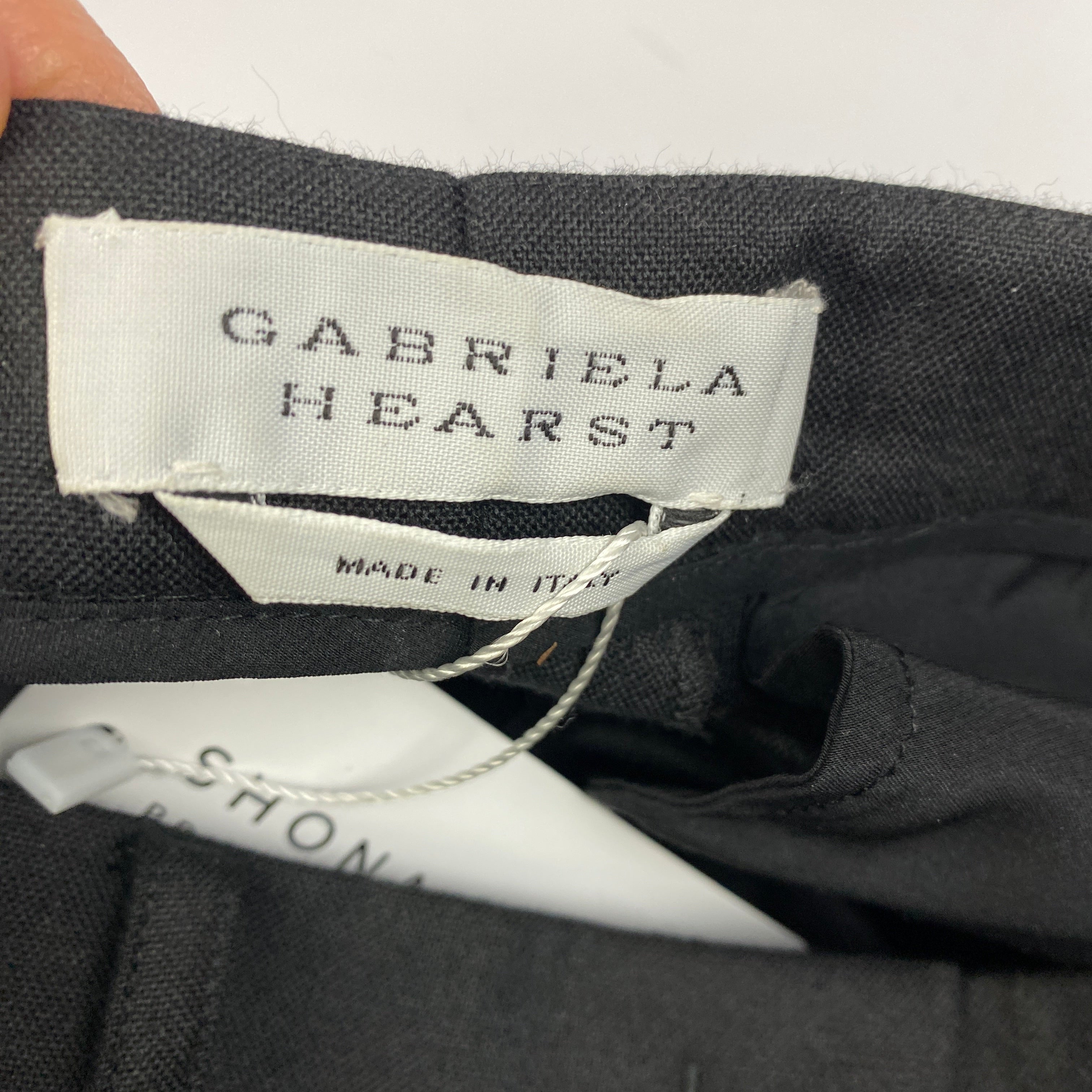 Gabriela Hearst £1040 Black Cashmere Wide Leg Trousers M