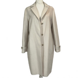 Loro Piana Brand New £7350 Vanilla Cashmere Coat S