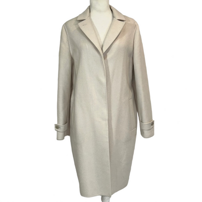 Loro Piana Brand New £7350 Vanilla Cashmere Coat S