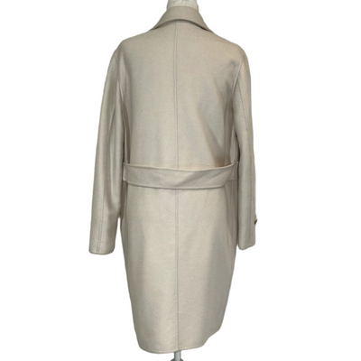 Loro Piana Brand New £7350 Vanilla Cashmere Coat S