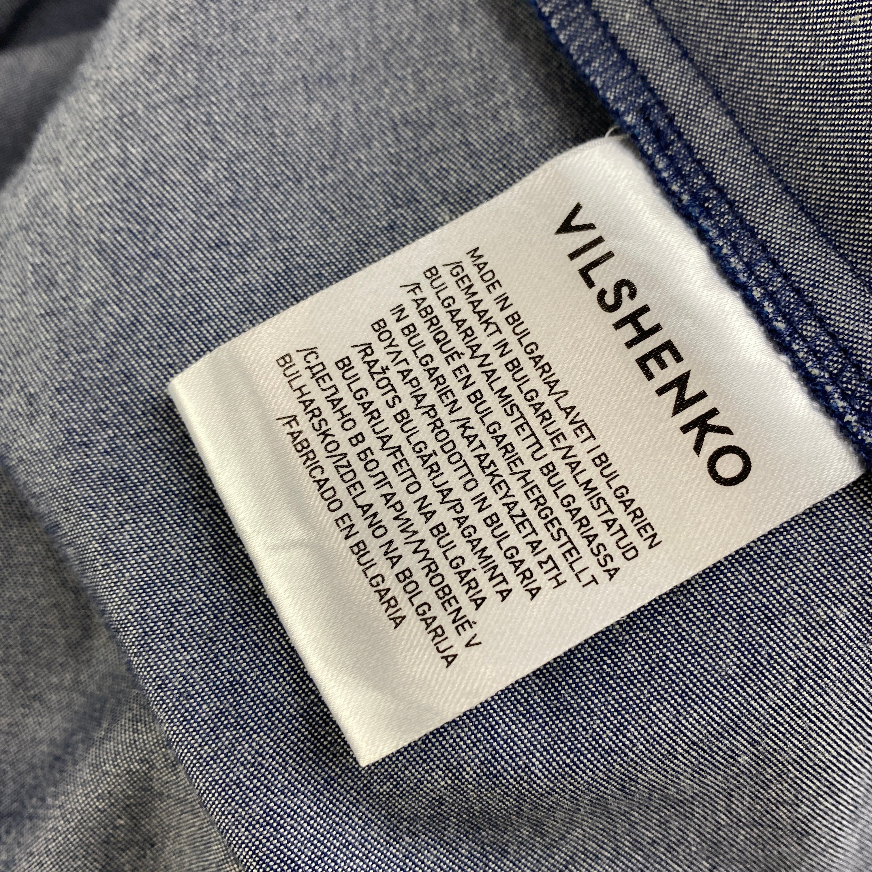 Vilshenko New Blue Cotton Flared Maxi Skirt XS