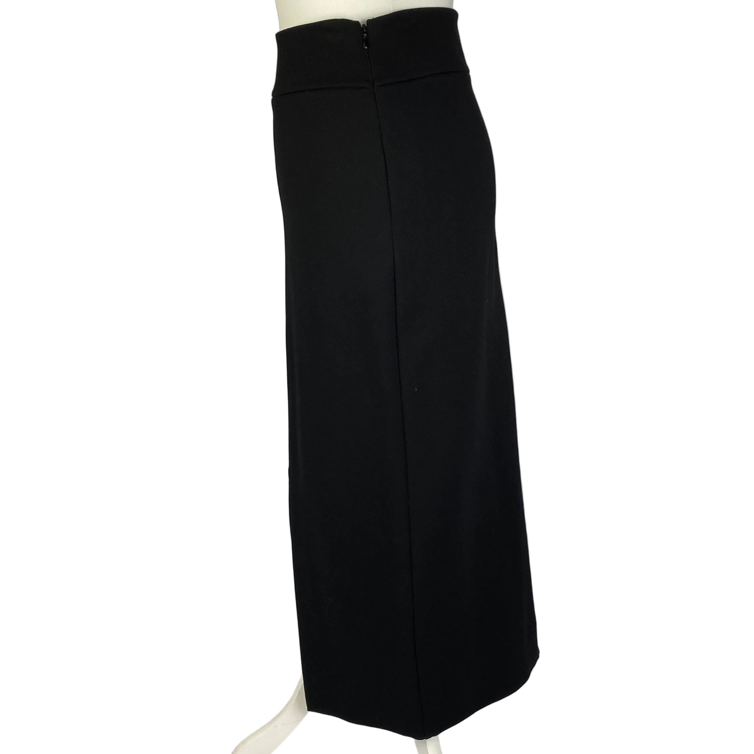 Me&Em New Black Stretch Straight Maxi Skirt S