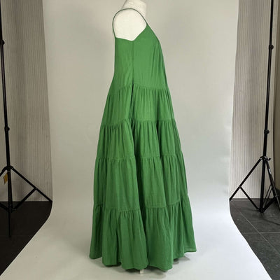 Kalita Brand New £500 Apple Green Cotton Tiered Sundress XXS/XS/S/M/L