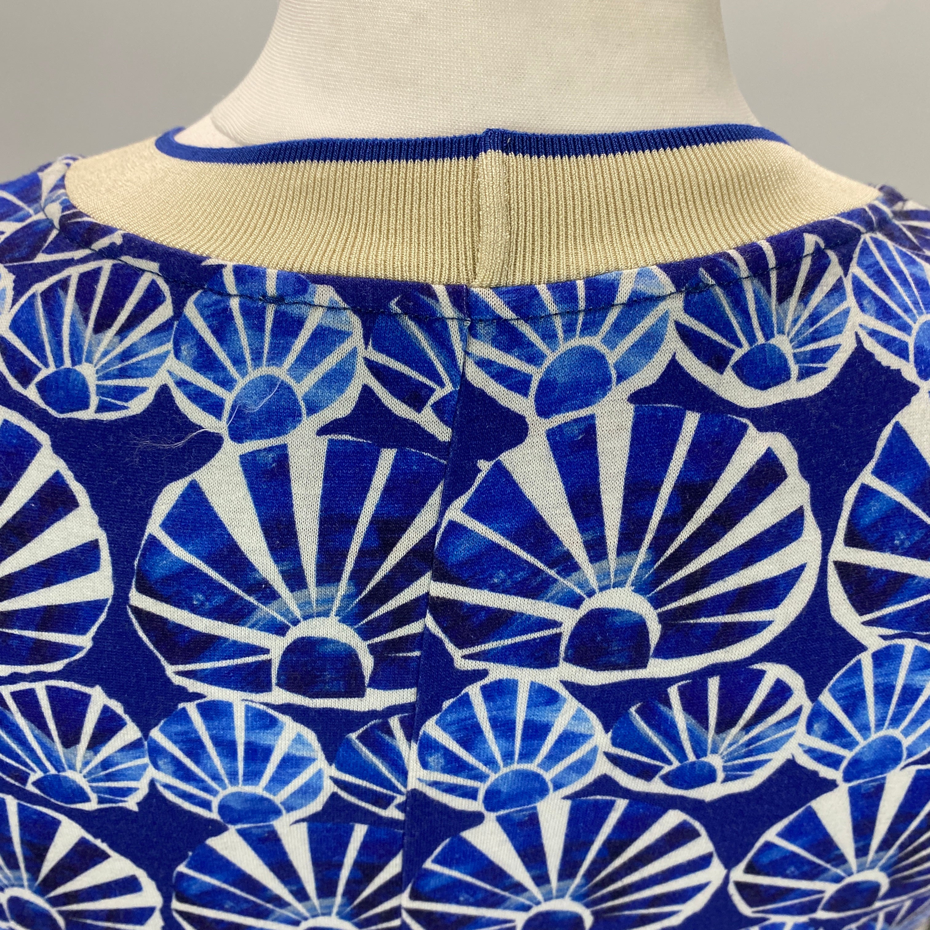 La Double J £470 Cobalt Print Sporty Swing Dress S